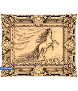 Bas-relief "Horse #6" | STL - ...