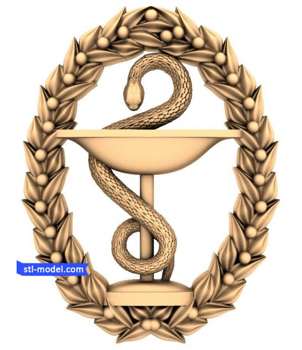Coat of arms "Emblem Health" | STL - 3D model for CNC