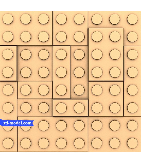 Lego Inspired Wall Panel