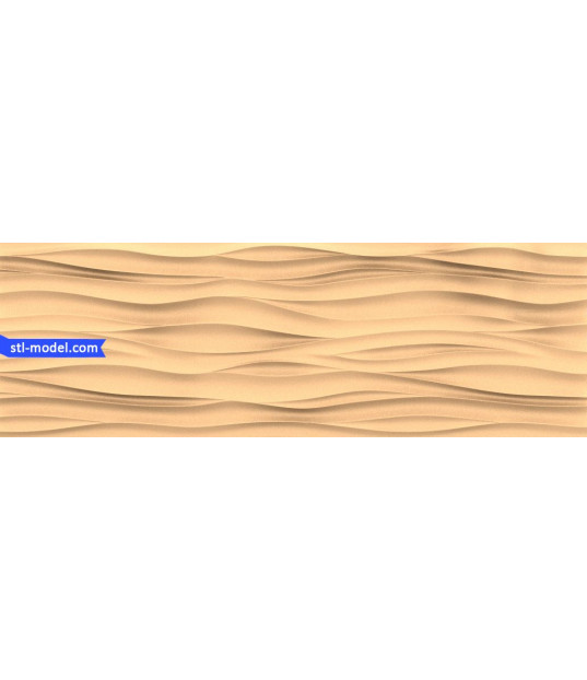 Fluid Waves 3D Panel