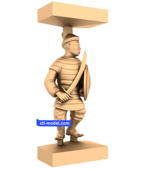 Mongols "Pawn #2" | STL - 3D model for CNC