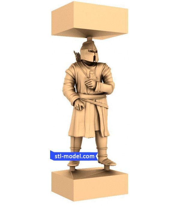 Crusaders "Pawn #5" | STL - 3D model for CNC