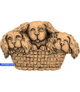Bas-relief "Dog in basket" | S...