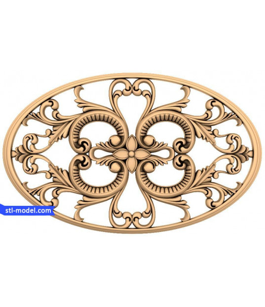 Oval Baroque Decorative Panel