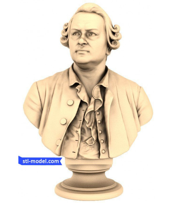 Figurine "Mikhail Lomonosov" | STL - 3D model for CNC