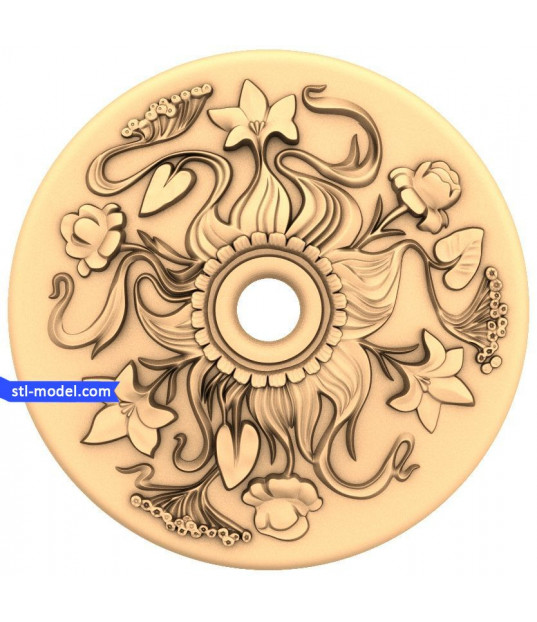 Floral Medallion Relief