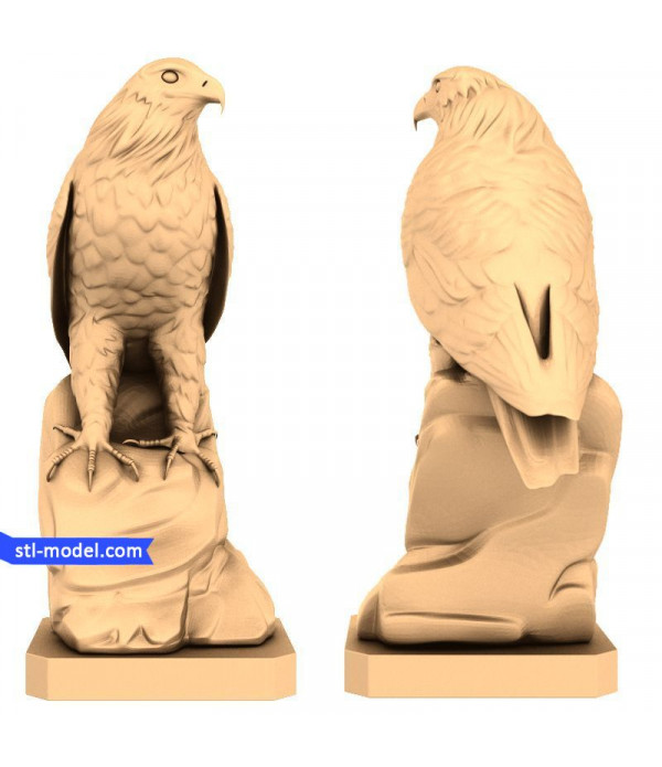 Statuette "eagle #2" | STL - 3D model for CNC