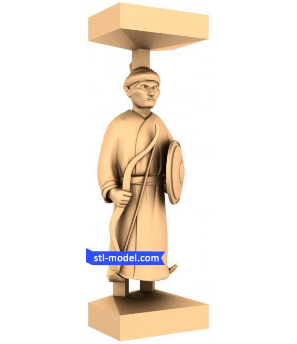 Mongols "Pawn #8" | STL - 3D model for CNC