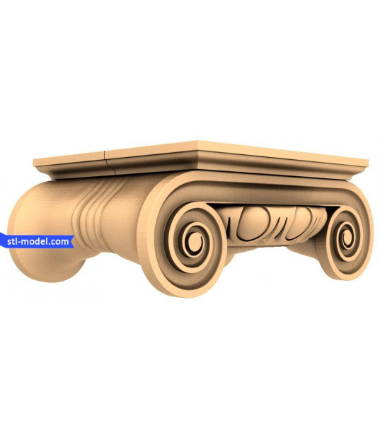 Ionic Capital 3D Model