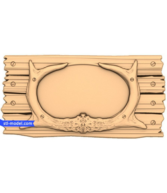 Rustic Antler Plaque