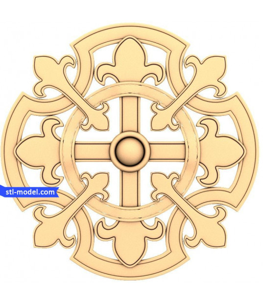 Gothic Fleur-de-Lis Cross