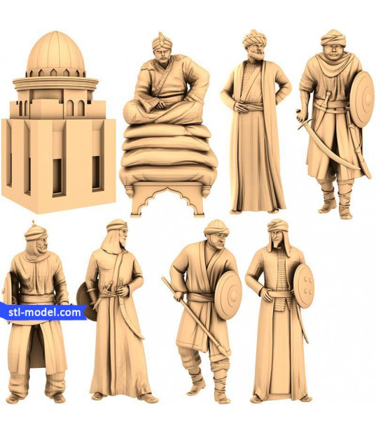 Desert Warriors STL Model Set