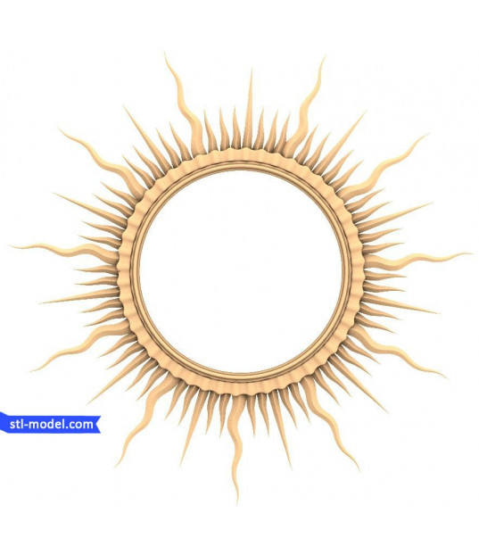 Radiant Sunburst Mirror Frame