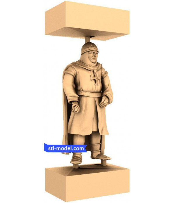 Crusaders "Pawn #3" | STL - 3D model for CNC