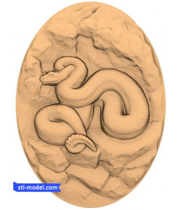 Bas-relief "Snake" | STL - 3D ...