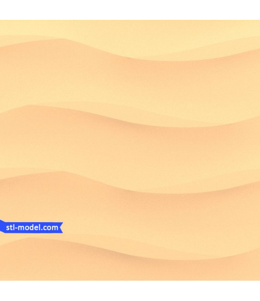 Desert Waves 3D Panel