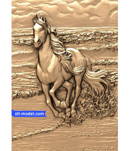 Bas-relief "Horse #2" | STL - ...