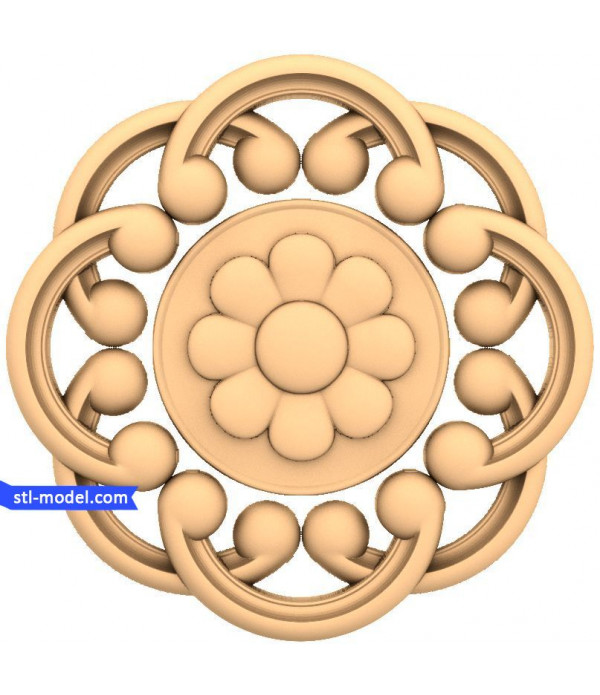 Rosette "Rosette #152" | STL - 3D model for CNC