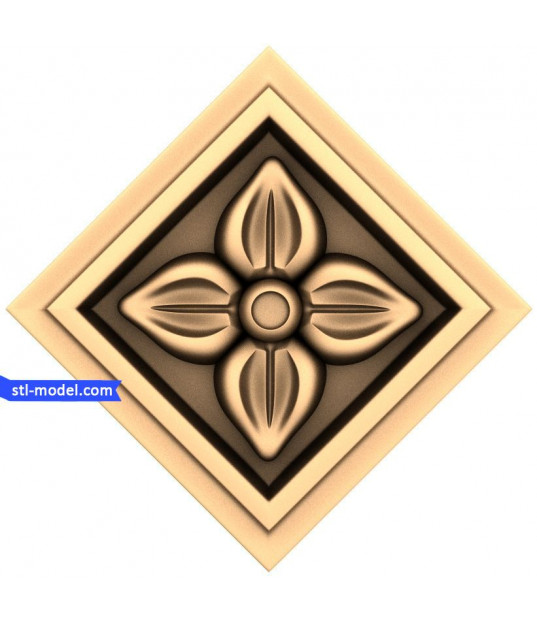 Floral Diamond Relief