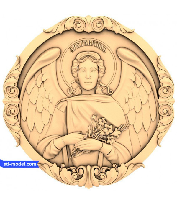 Icon "Archangel Gabriel #2" | STL - 3D model for CNC