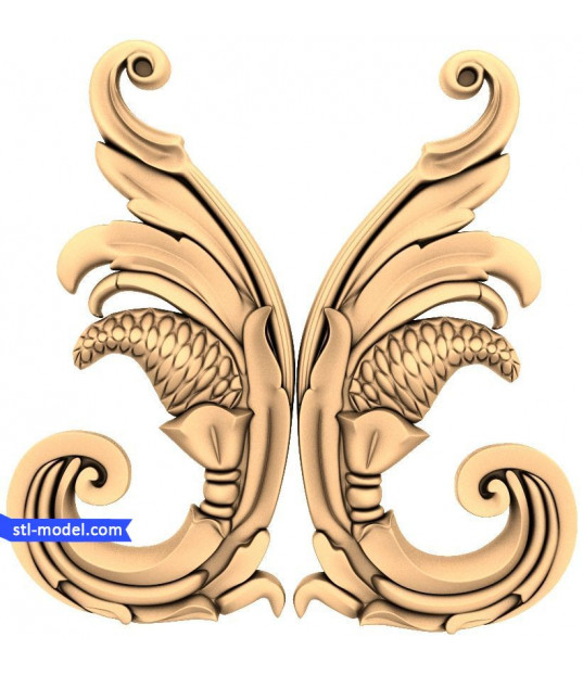 Twin Acanthus Swirls