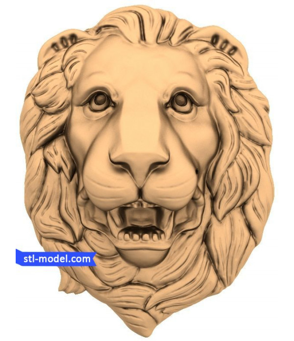 Character "lion Head #3" | STL - 3D model for CNC