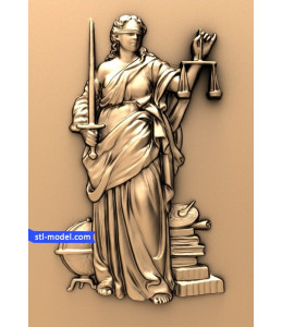 Bas-relief "Goddess of justice - Th...