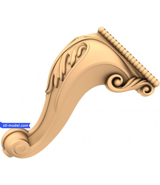 Elegant Scroll Corbel