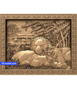 Bas-relief "Lions at rest" | S...