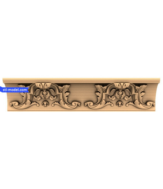 Elegance in Floral Relief Model