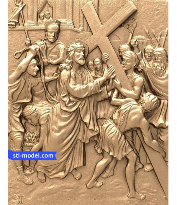 Icon "Execution of Jesus Christ #2" | STL - 3D model for CNC
