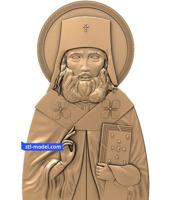 Icon "St. Luke #3" | STL - 3D model for CNC