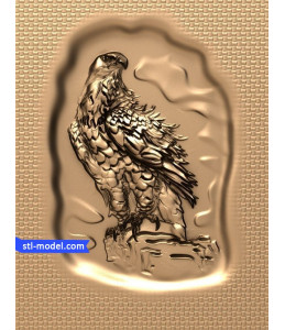Bas-relief "Eagle #2" | STL - ...