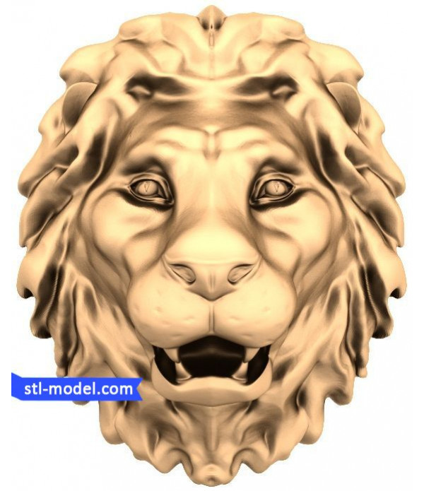 Character "lion Head #4" | STL - 3D model for CNC