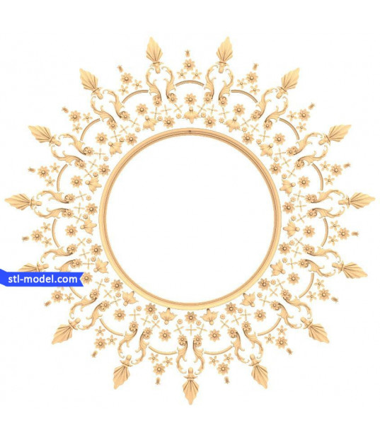 Floral Sunburst Frame