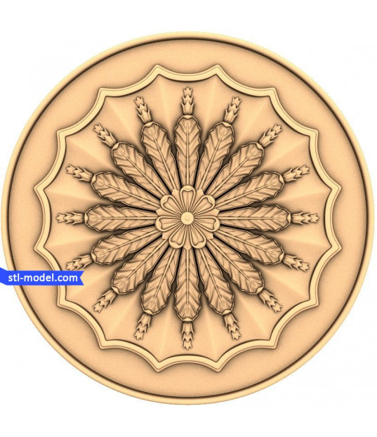 Radiant Feather Medallion