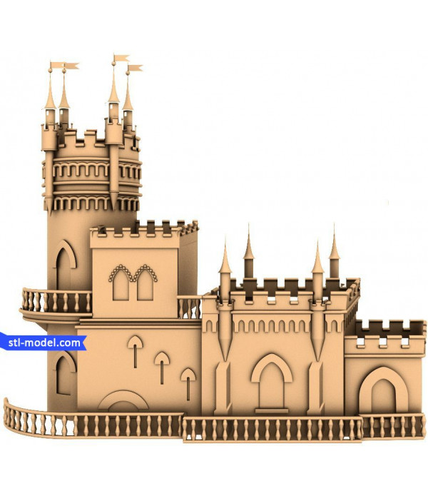 Bas-relief "swallow's Nest" | STL - 3D model for CNC