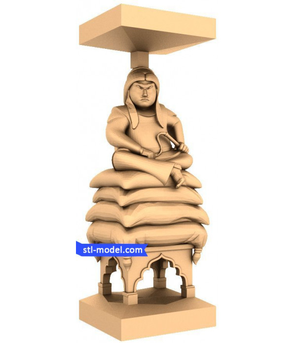 Mongols "King" | 3D STL model for CNC