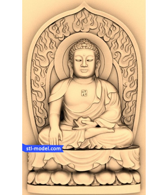 Serene Buddha Relief