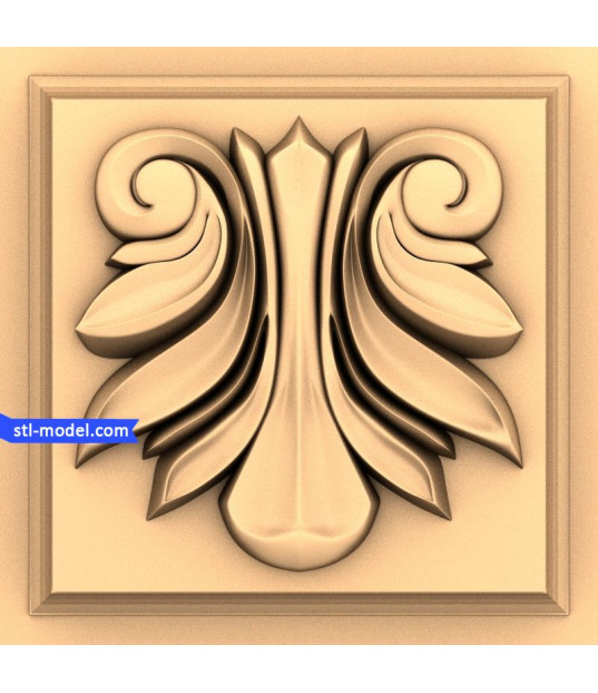 Elegant Acanthus Square Panel