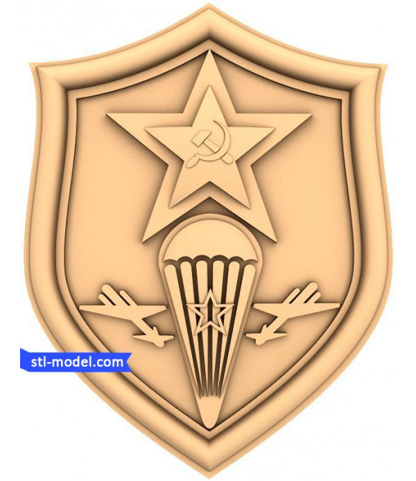 Coat of arms", airborne #2" | STL - 3D model for CNC