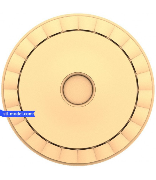 Round Fluted Rosette