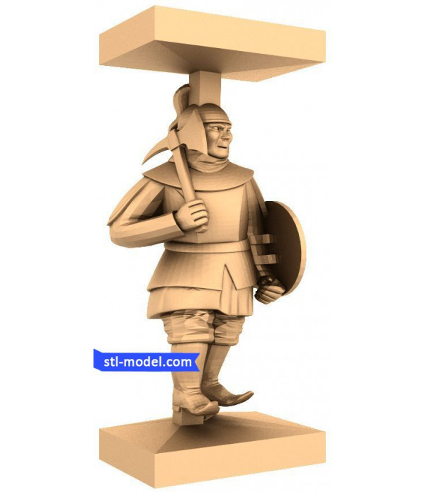 Mongols "Pawn #4" | STL - 3D model for CNC