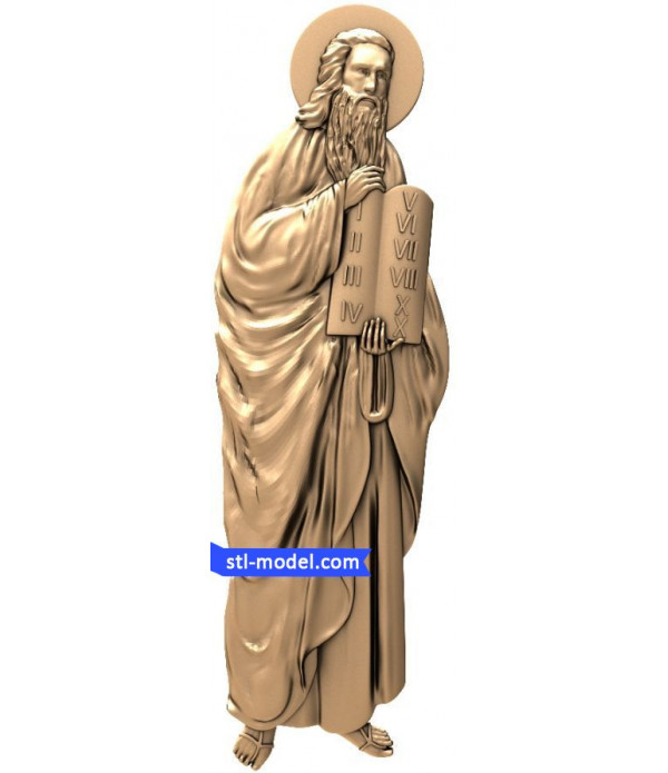 Icon "Moses Murin the black #2" | STL - 3D model for CNC