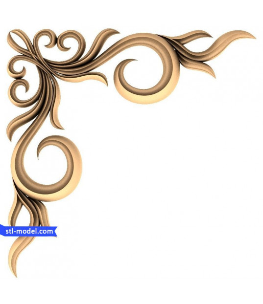 Elegant Swirl Corner Decor