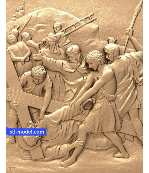 Icon "Execution of Jesus Christ #9" | STL - 3D model for CNC