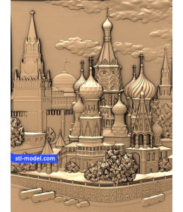 Bas-relief "St. Basil's Cathedral&q...