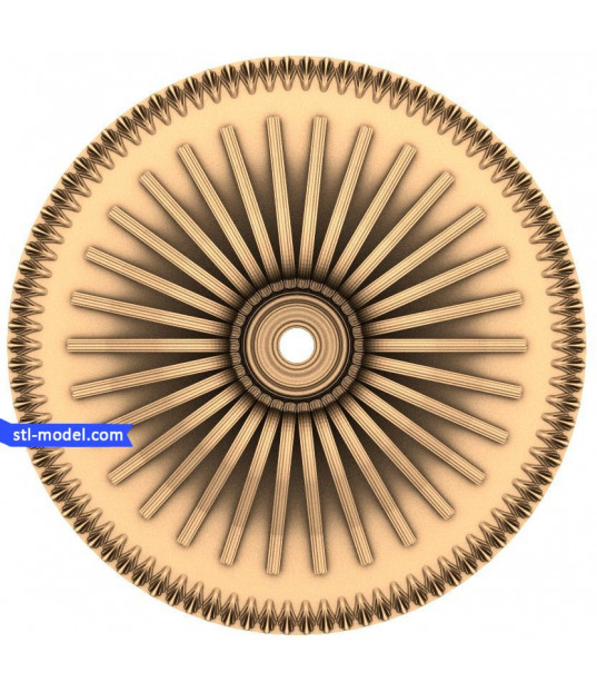 Sunburst Radiant Rosette