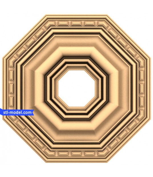 Octagonal Elegance 3D Relief