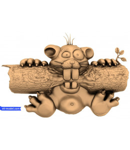 Bas-relief "beaver" | STL - 3D...
